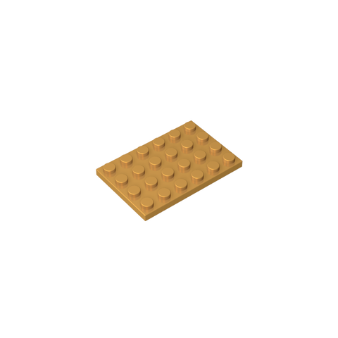 Gobricks,Plate 4 x 6,3032
