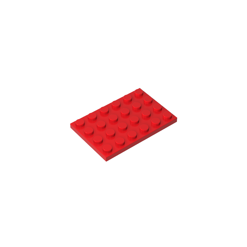Gobricks,Plate 4 x 6,3032