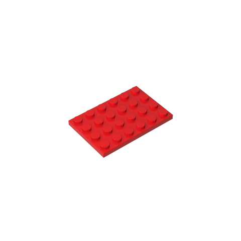 Gobricks,Plate 4 x 6,3032