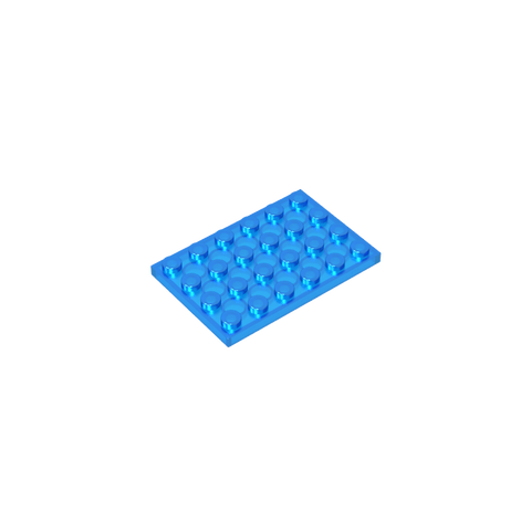 Gobricks,Plate 4 x 6,3032
