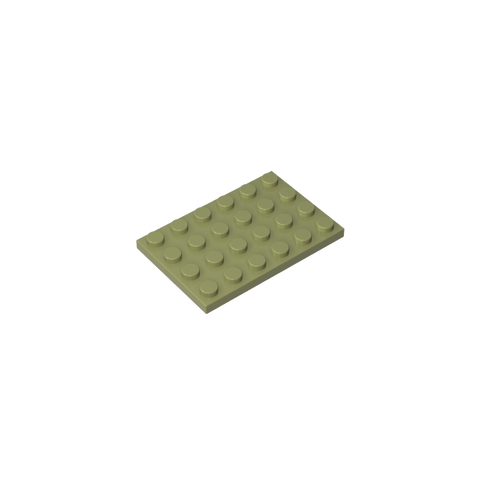 Gobricks,Plate 4 x 6,3032