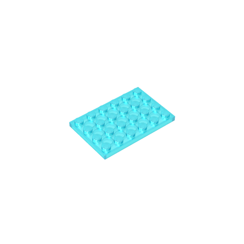 Gobricks,Plate 4 x 6,3032