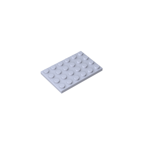 Gobricks,Plate 4 x 6,3032