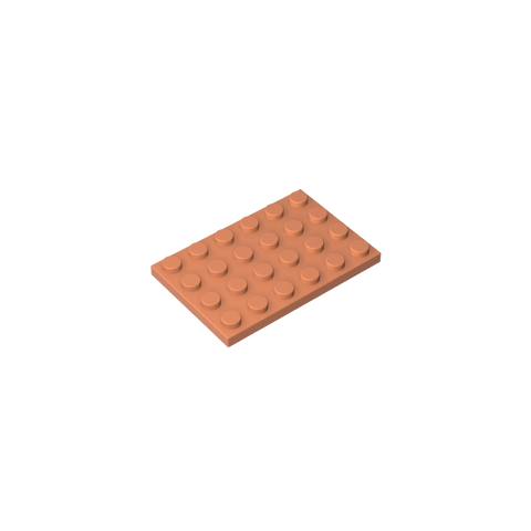 Gobricks,Plate 4 x 6,3032