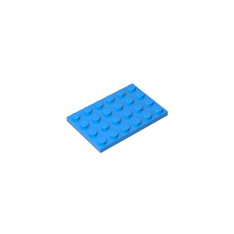 Gobricks,Plate 4 x 6,3032