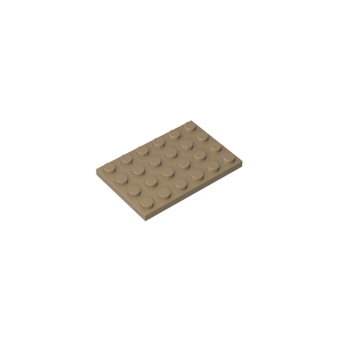 Gobricks,Plate 4 x 6,3032