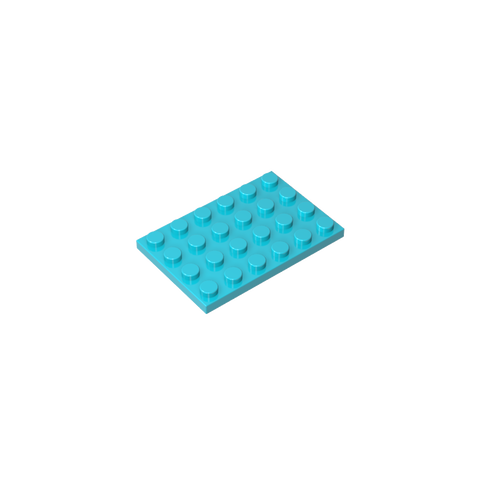 Gobricks,Plate 4 x 6,3032