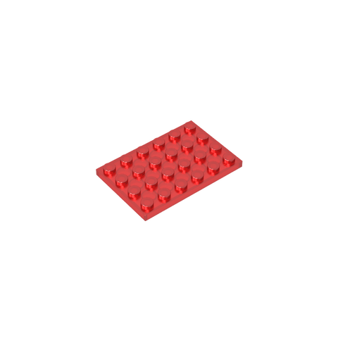 Gobricks,Plate 4 x 6,3032