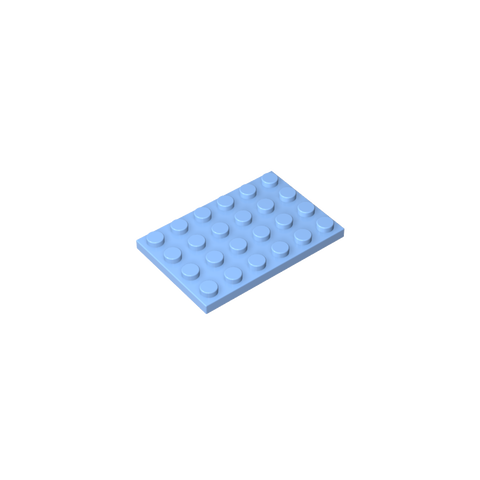 Gobricks,Plate 4 x 6,3032