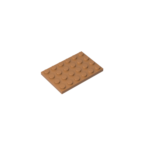 Gobricks,Plate 4 x 6,3032