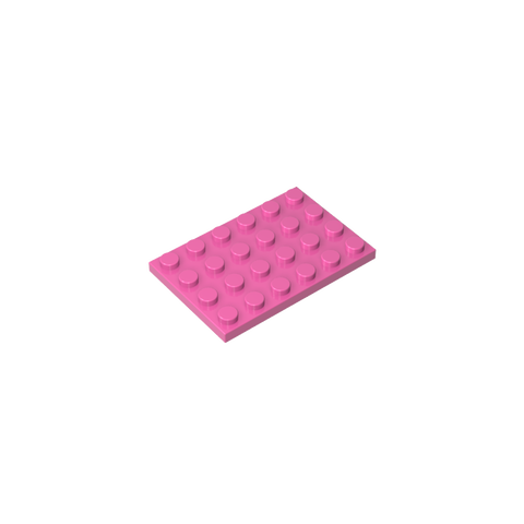 Gobricks,Plate 4 x 6,3032