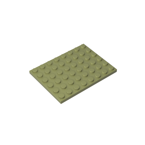 Gobricks,Plate 6 x 8,3036,3036a