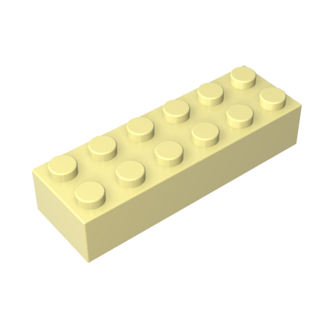Gobricks,Brick 2 x 6,2456,44237