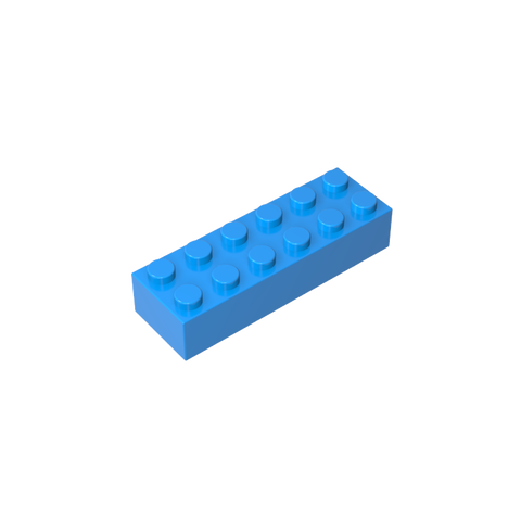 Gobricks,Brick 2 x 6,2456,44237