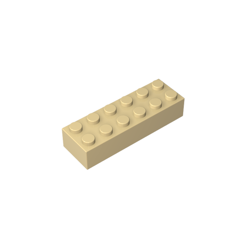Gobricks,Brick 2 x 6,2456,44237