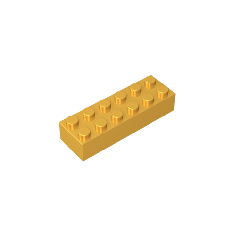 Gobricks,Brick 2 x 6,2456,44237