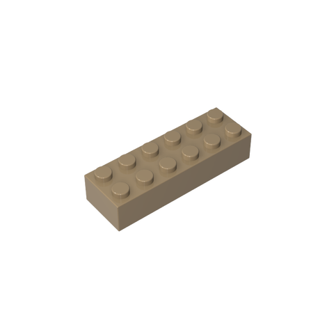 Gobricks,Brick 2 x 6,2456,44237