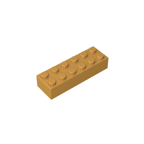 Gobricks,Brick 2 x 6,2456,44237