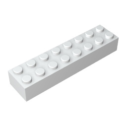Gobricks,Brick 2 x 8,93888,3007,3007a