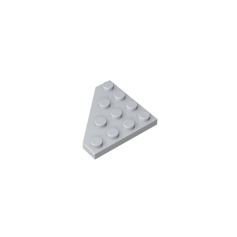 Gobricks,Wedge Plate 4 x 4 Cut Corner,30503
