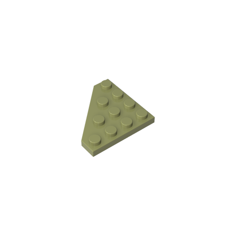 Gobricks,Wedge Plate 4 x 4 Cut Corner,30503