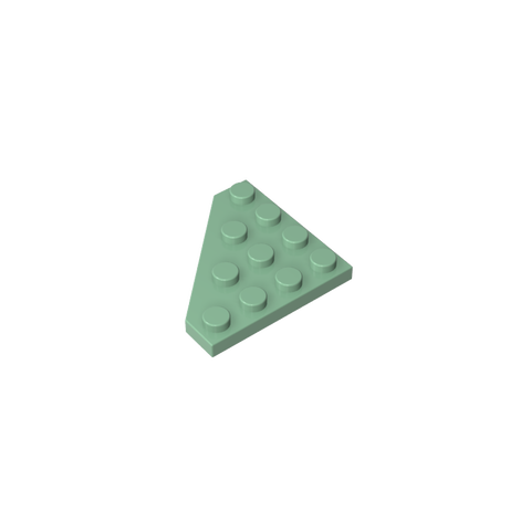 Gobricks,Wedge Plate 4 x 4 Cut Corner,30503