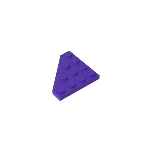 Gobricks,Wedge Plate 4 x 4 Cut Corner,30503