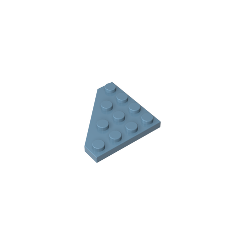 Gobricks,Wedge Plate 4 x 4 Cut Corner,30503