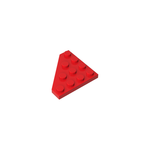 Gobricks,Wedge Plate 4 x 4 Cut Corner,30503