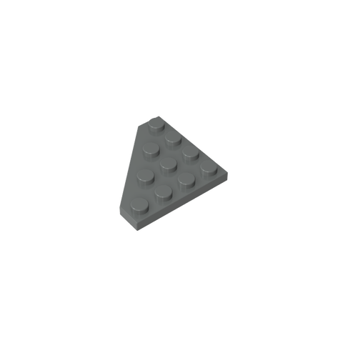 Gobricks,Wedge Plate 4 x 4 Cut Corner,30503