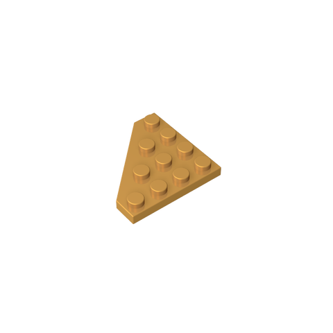 Gobricks,Wedge Plate 4 x 4 Cut Corner,30503