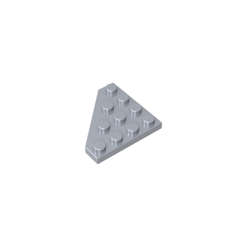 Gobricks,Wedge Plate 4 x 4 Cut Corner,30503