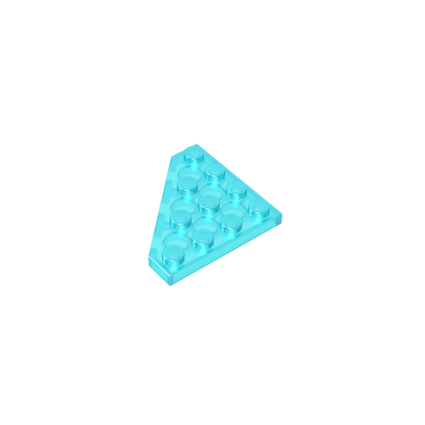 Gobricks,Wedge Plate 4 x 4 Cut Corner,30503