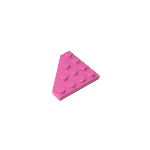 Gobricks,Wedge Plate 4 x 4 Cut Corner,30503