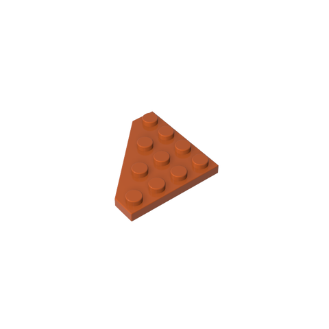 Gobricks,Wedge Plate 4 x 4 Cut Corner,30503