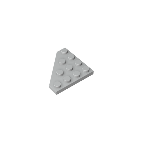 Gobricks,Wedge Plate 4 x 4 Cut Corner,30503