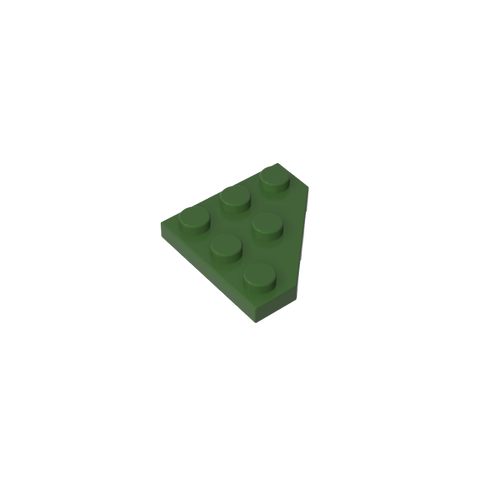 Gobricks,Wedge Plate 3 x 3 Cut Corner,2450