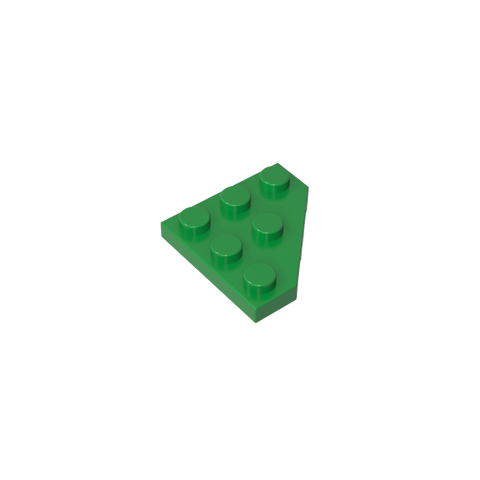 Gobricks,Wedge Plate 3 x 3 Cut Corner,2450