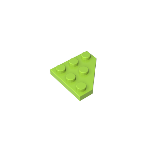 Gobricks,Wedge Plate 3 x 3 Cut Corner,2450