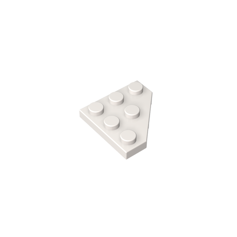 Gobricks,Wedge Plate 3 x 3 Cut Corner,2450