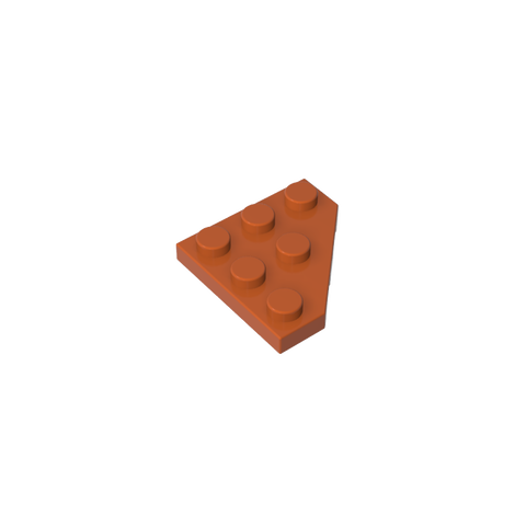 Gobricks,Wedge Plate 3 x 3 Cut Corner,2450