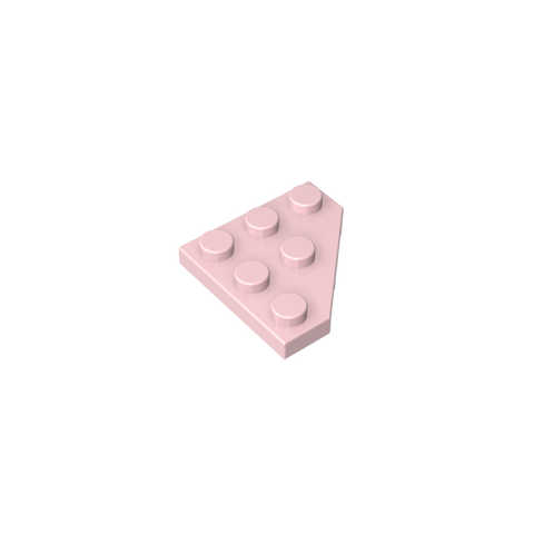 Gobricks,Wedge Plate 3 x 3 Cut Corner,2450