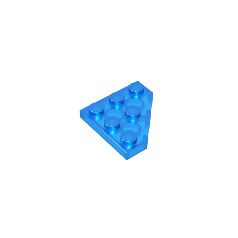 Gobricks,Wedge Plate 3 x 3 Cut Corner,2450