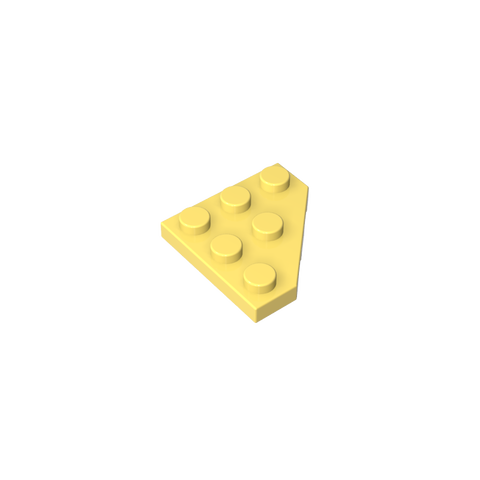 Gobricks,Wedge Plate 3 x 3 Cut Corner,2450