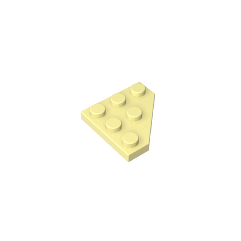 Gobricks,Wedge Plate 3 x 3 Cut Corner,2450