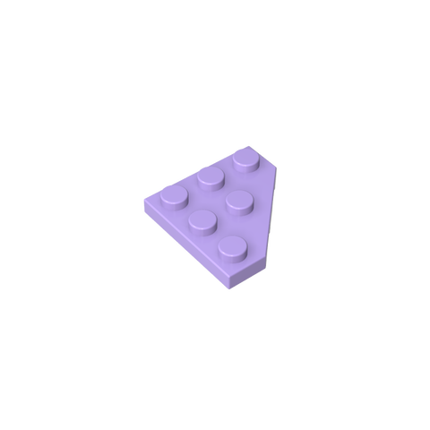Gobricks,Wedge Plate 3 x 3 Cut Corner,2450