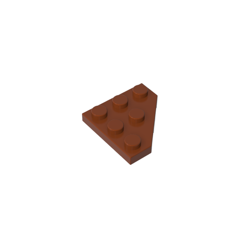 Gobricks,Wedge Plate 3 x 3 Cut Corner,2450