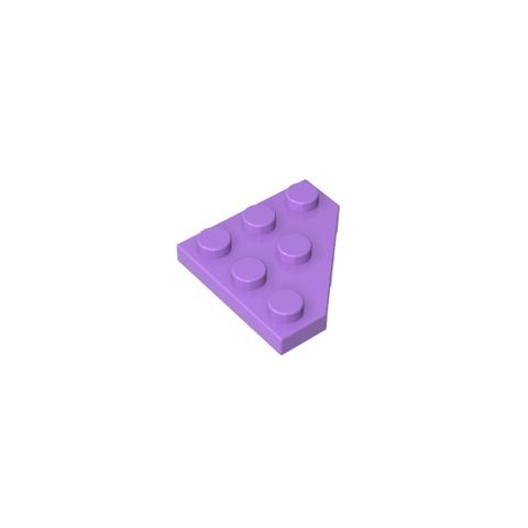 Gobricks,Wedge Plate 3 x 3 Cut Corner,2450
