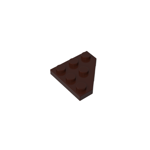Gobricks,Wedge Plate 3 x 3 Cut Corner,2450