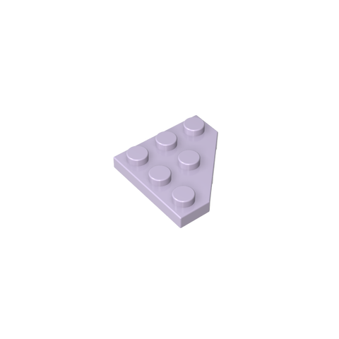 Gobricks,Wedge Plate 3 x 3 Cut Corner,2450